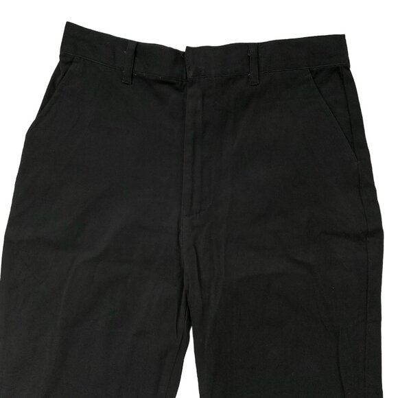 School Approved Uniform Pants Youth 18 Black Flat Front Straight Leg - Picture 2 of 10